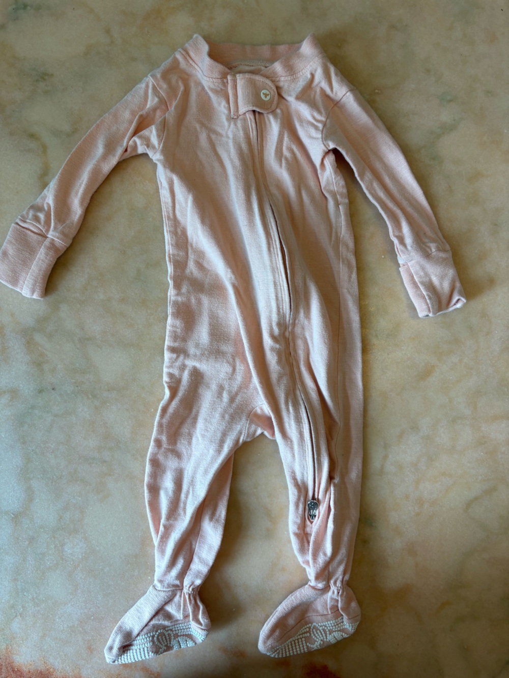 Burt’s Bees Baby Organic Cotton One-Piece Pajama in Light Pink
